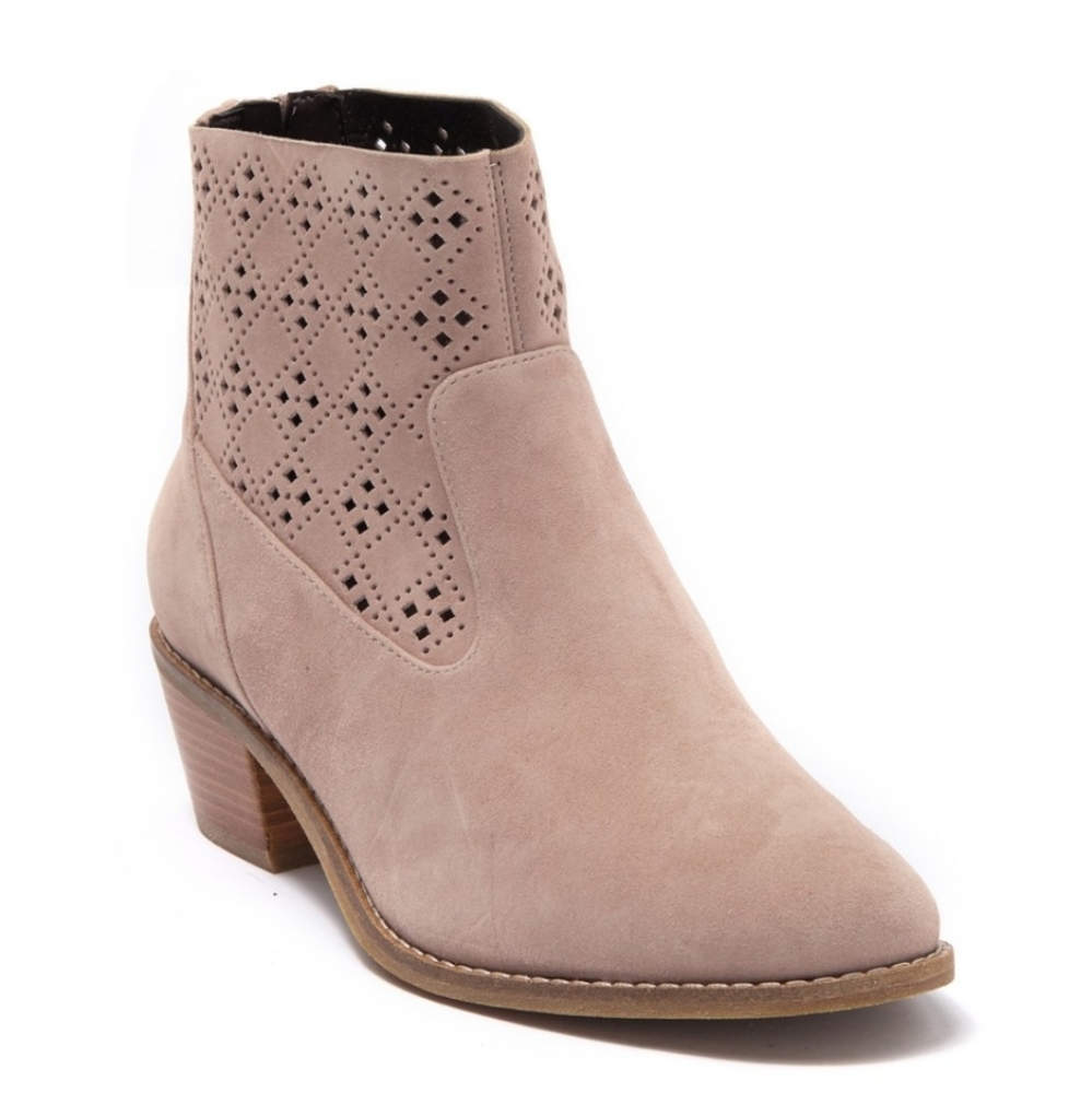 Cole Haan Jayne Lasercut Boot in Stone Taupe 9.5